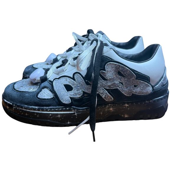 P448 Shoes - P448 George Stella Low Top Women's EU 41 US 10-10.5 Sneakers Black White Shoes